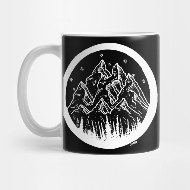 Mountains and Pines by LookAtMyDoodle